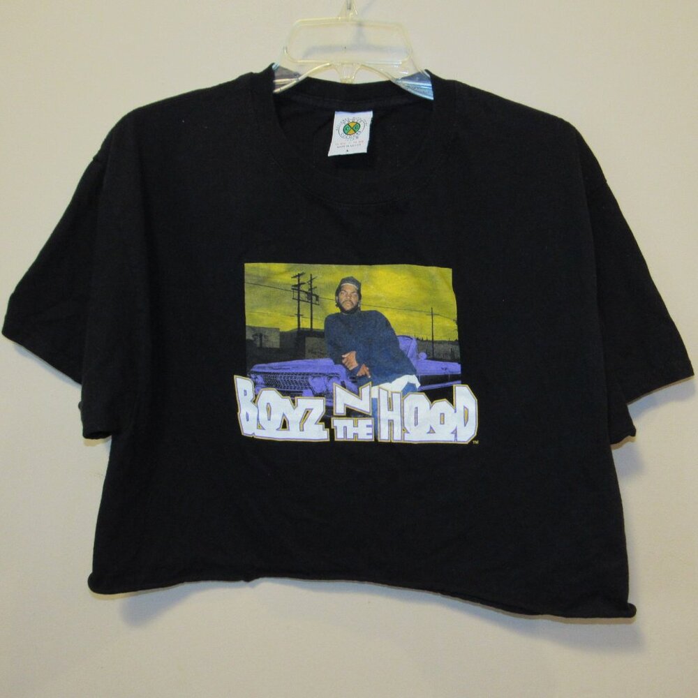 Cross Colours Post Hip Hop Nation Ya Dig Boyz N’ The Hood Crop T Shirt Women's L